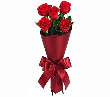 Букет 5 Красных роз Эдлесс Лав в Верхнем Любаже