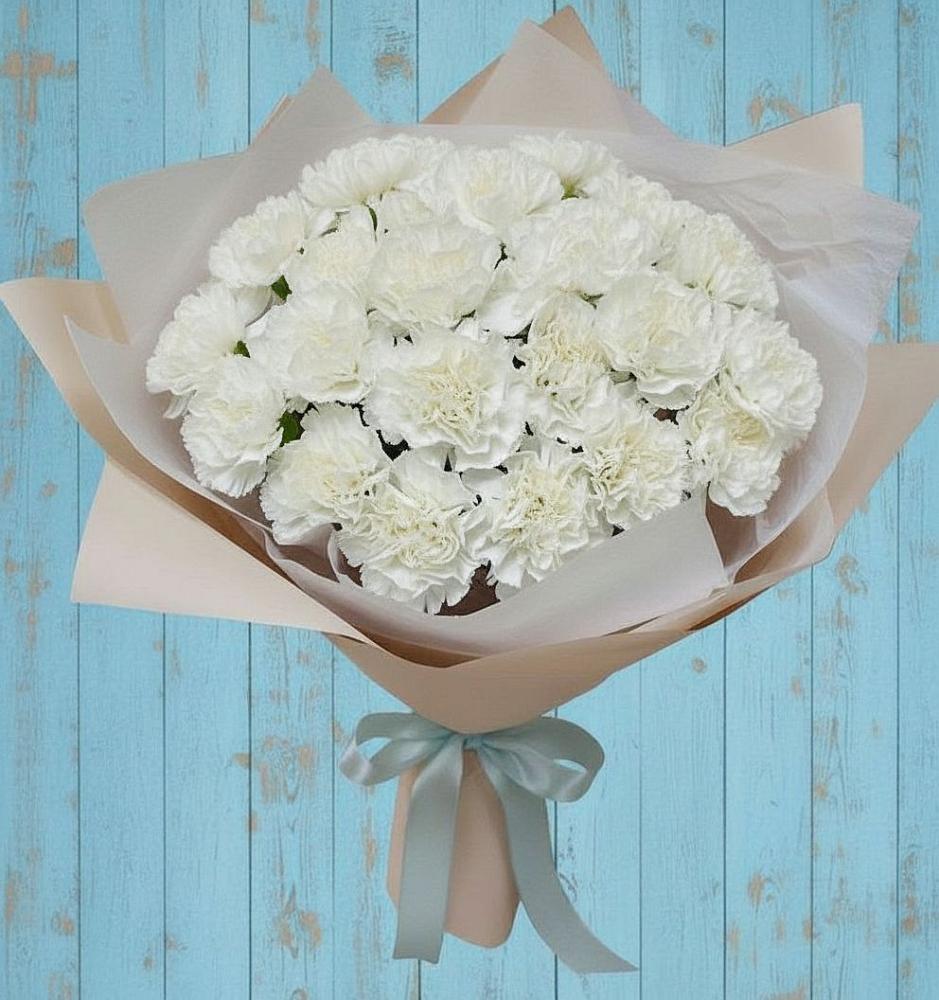 Букет цветов из: Гвоздики в Верхнем Любаже