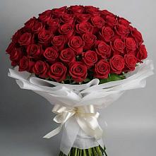Букет 101 Красная роза Блэк Мэджик в Верхнем Любаже