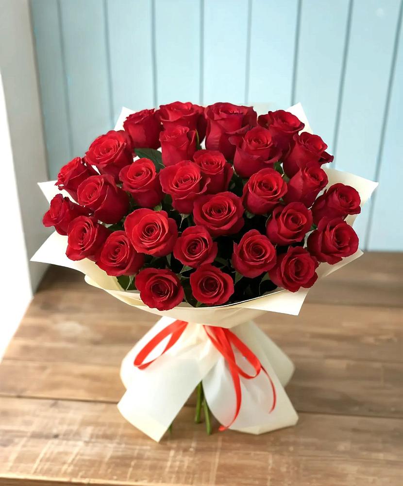 Букет 29 Красных роз в Верхнем Любаже
