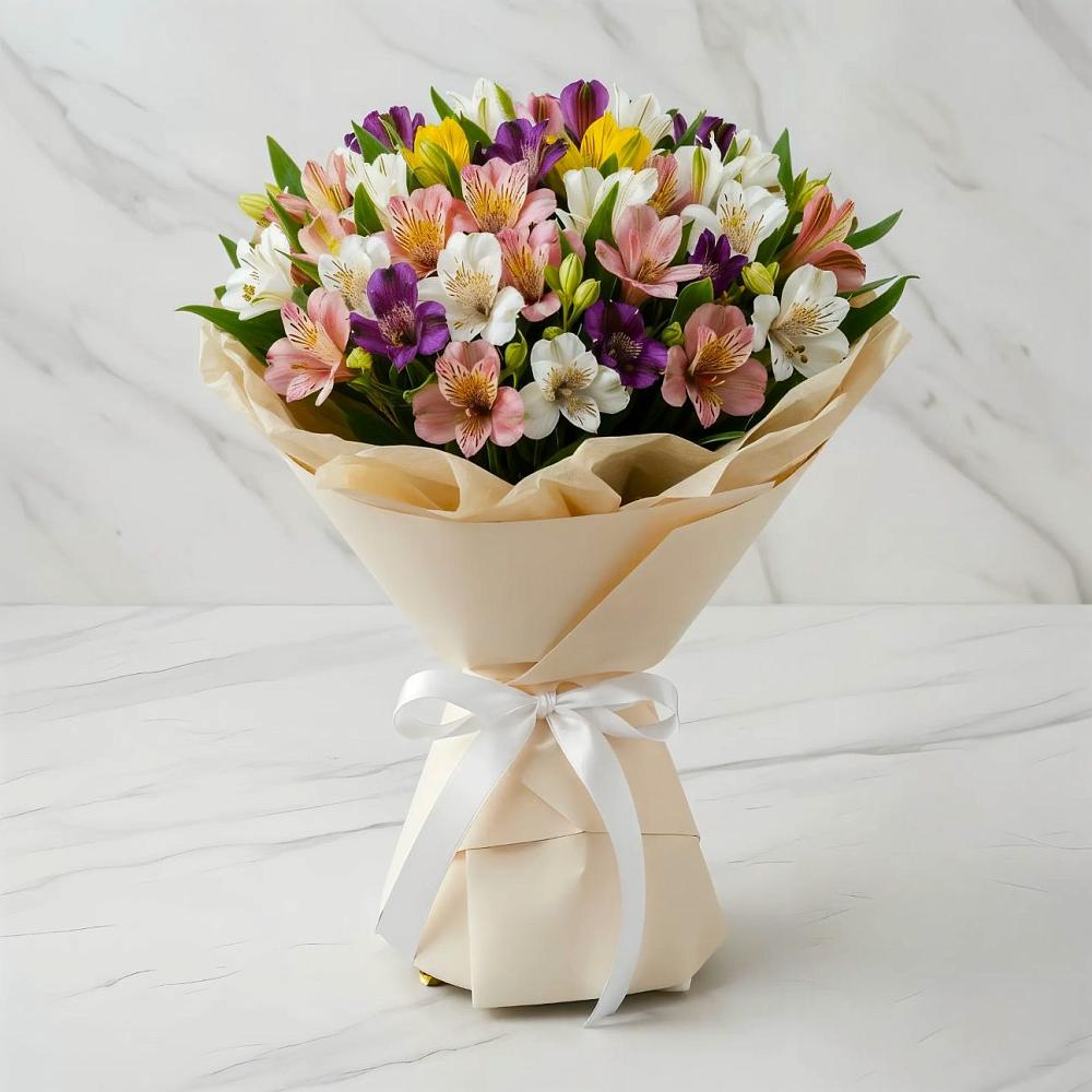 Букет цветов из: Альстромерии в Верхнем Любаже