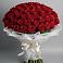 Букет 101 Красная роза Блэк Мэджик в Верхнем Любаже