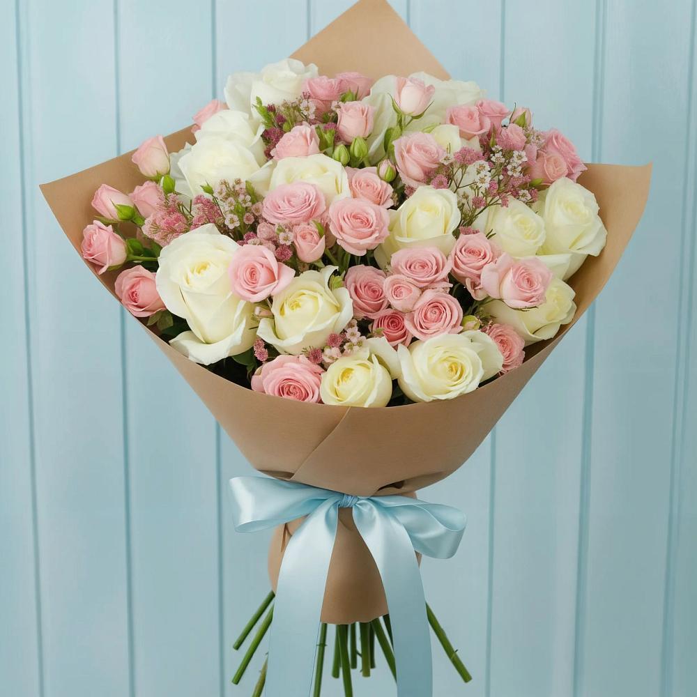 Букет цветов из: Розы в Верхнем Любаже