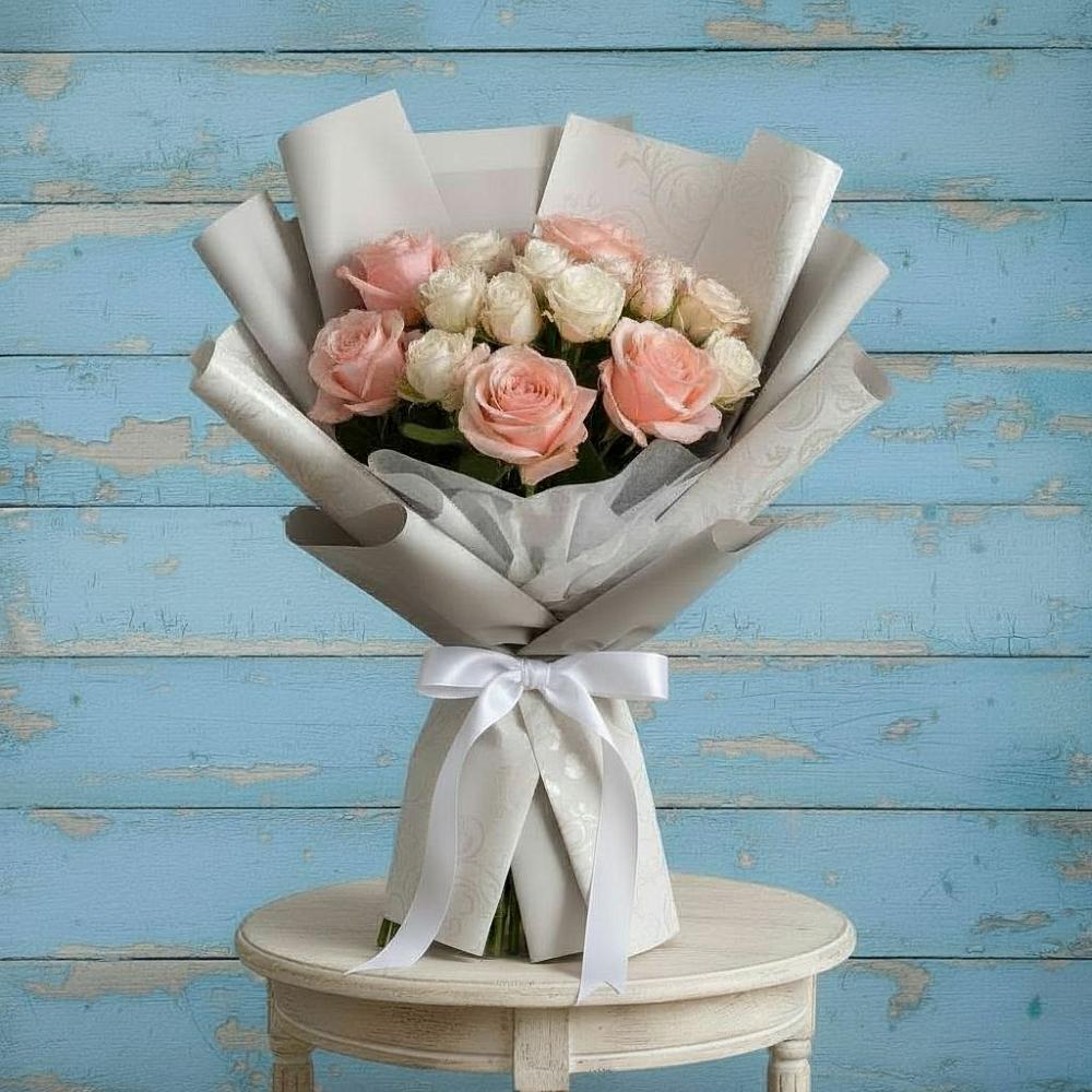 Букет цветов из: Розы в Верхнем Любаже