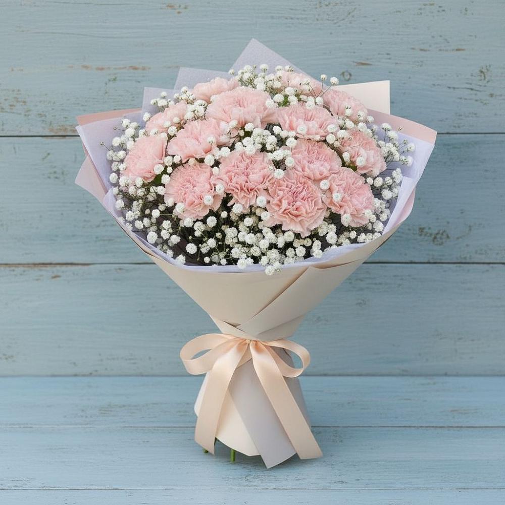 Букет цветов из: Гвоздики в Верхнем Любаже