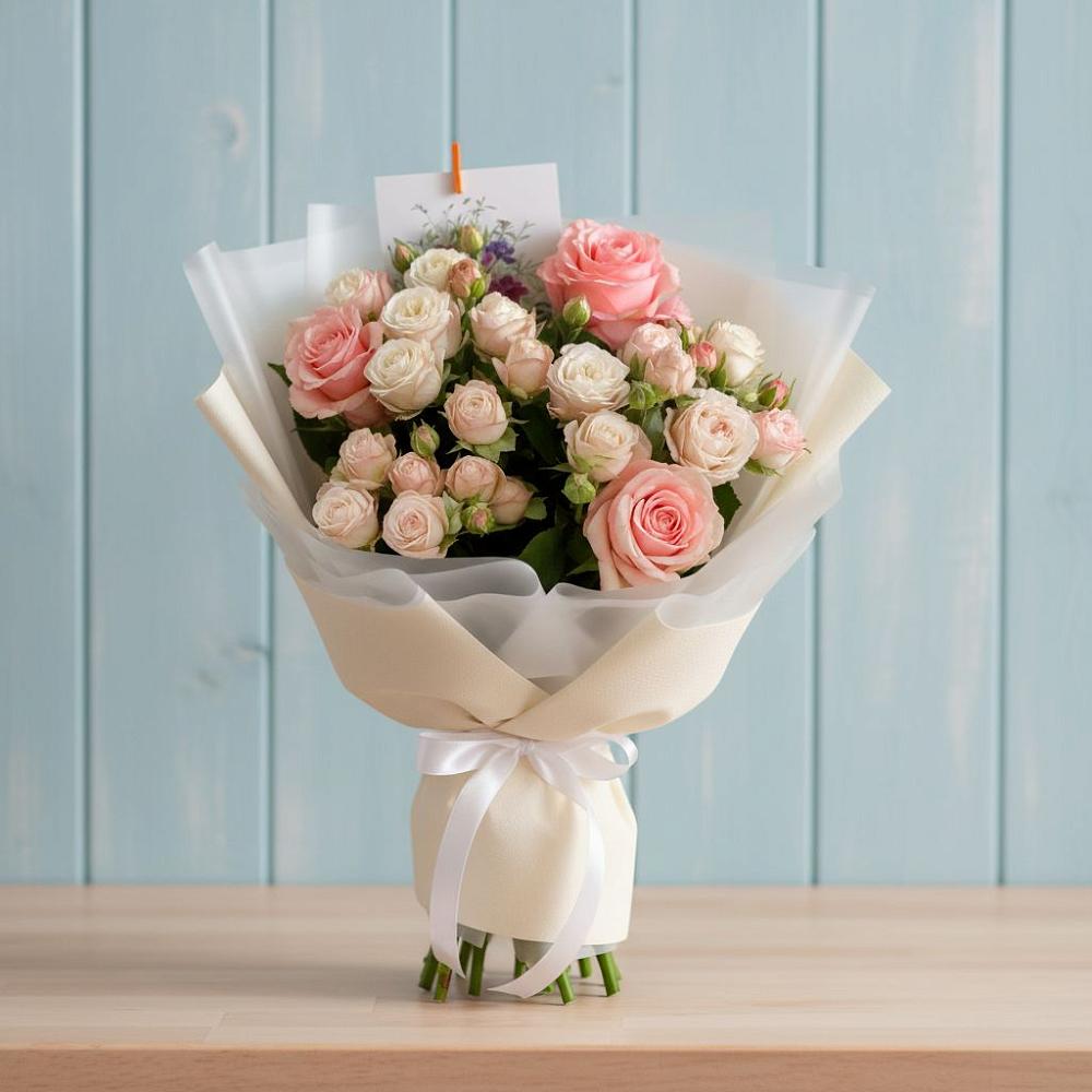 Букет цветов из: Розы в Верхнем Любаже