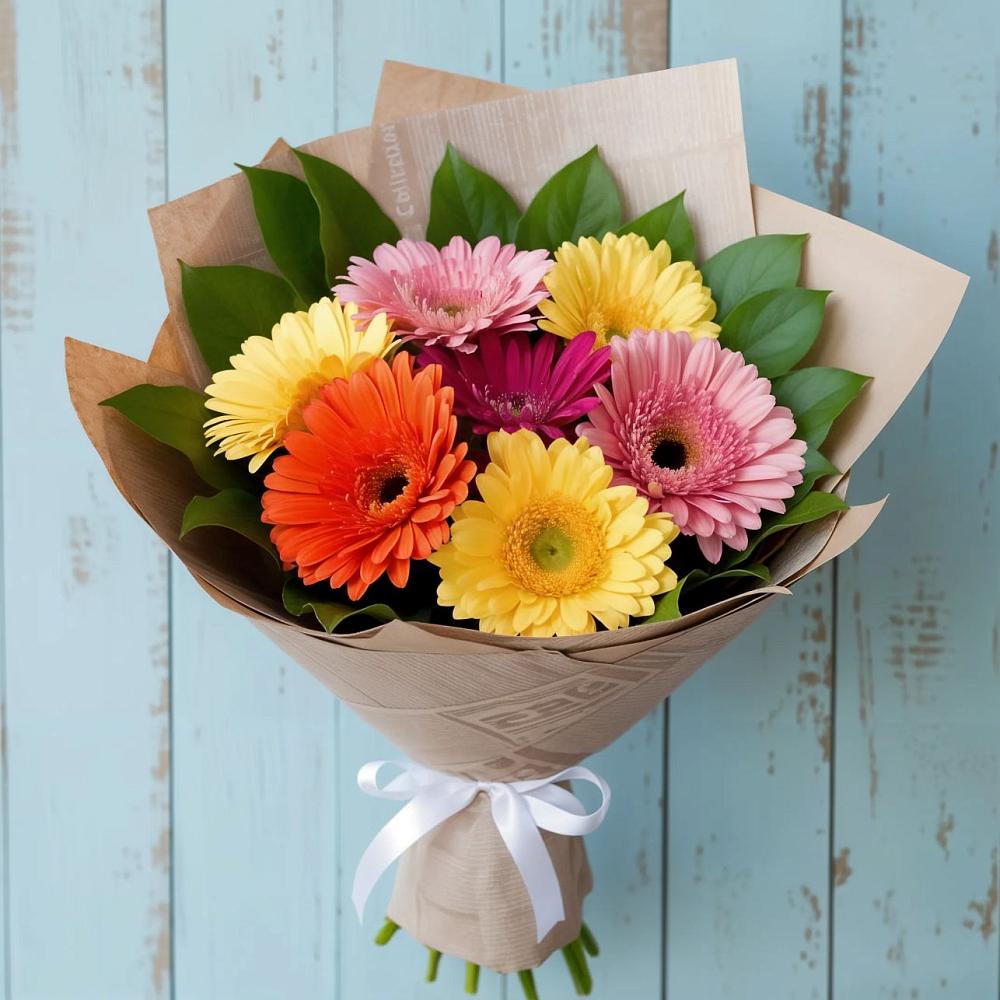 Букет цветов из: Герберы в Верхнем Любаже
