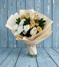 Букет цветов из:  Розы и Хризантемы #REPLACE_PRED# Верхнем Любаже