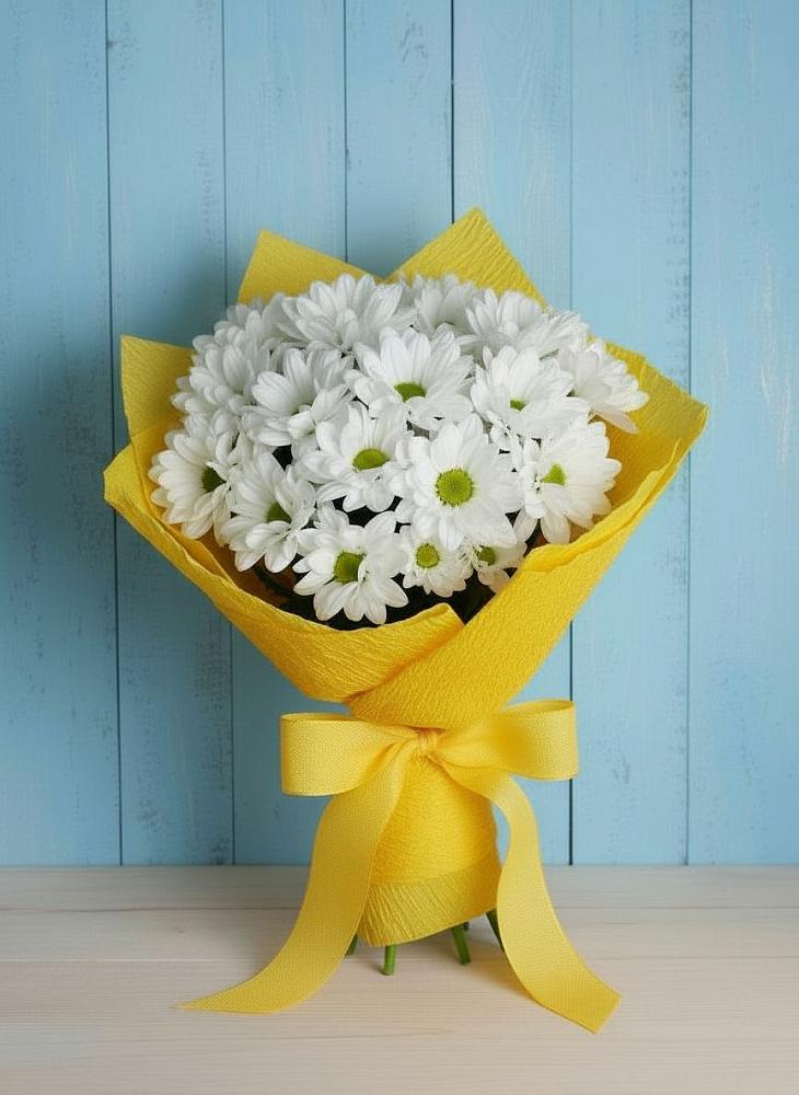 Букет цветов из: Хризантемы в Верхнем Любаже