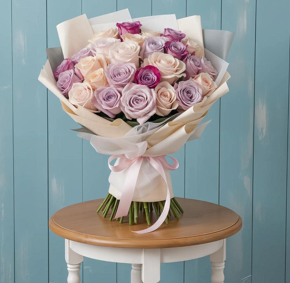 Букет цветов из: Розы в Верхнем Любаже
