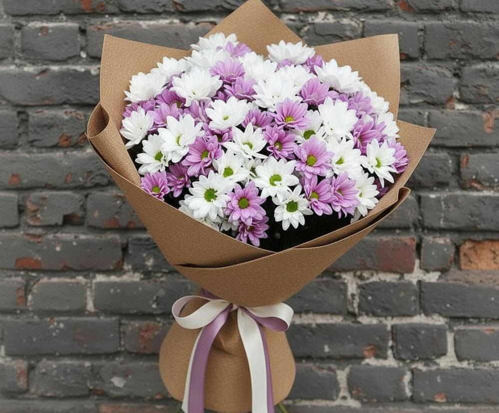 Букет цветов из: Хризантемы в Верхнем Любаже