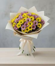 Букет цветов из:  Хризантемы #REPLACE_PRED# Верхнем Любаже