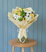 Букет цветов из:  Хризантемы и Розы в Верхнем Любаже