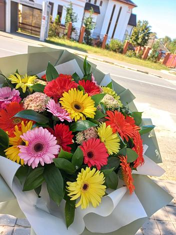 Букет цветов из: Герберы в Верхнем Любаже