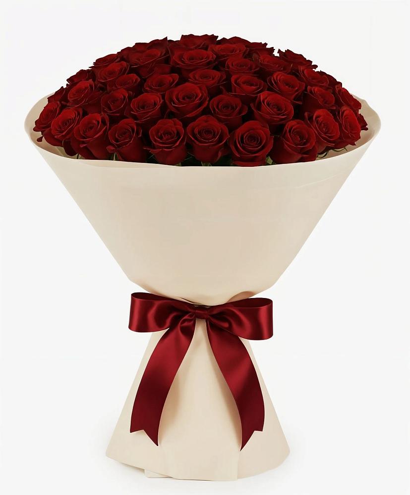 Букет 101 Бордовая роза Блэк Бакарра в Верхнем Любаже