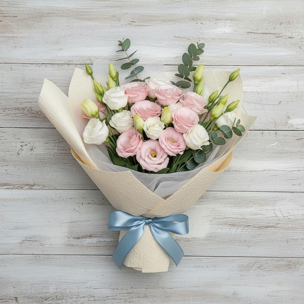 Букет цветов из: Лизиантусы в Верхнем Любаже